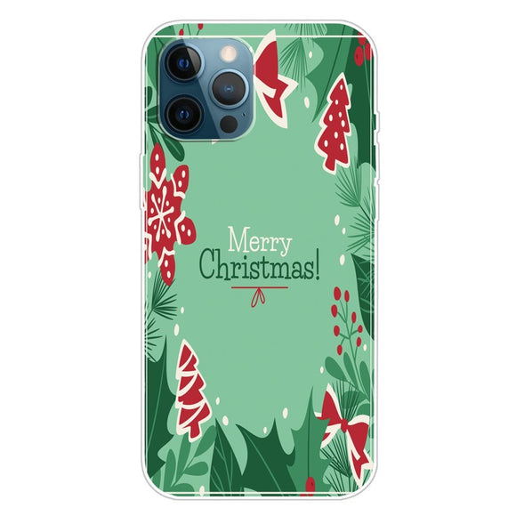 EIDERWOOD iPhone 16 Pro Fleksibelt Plast Julecover - Merry Christmas - Juleelementer