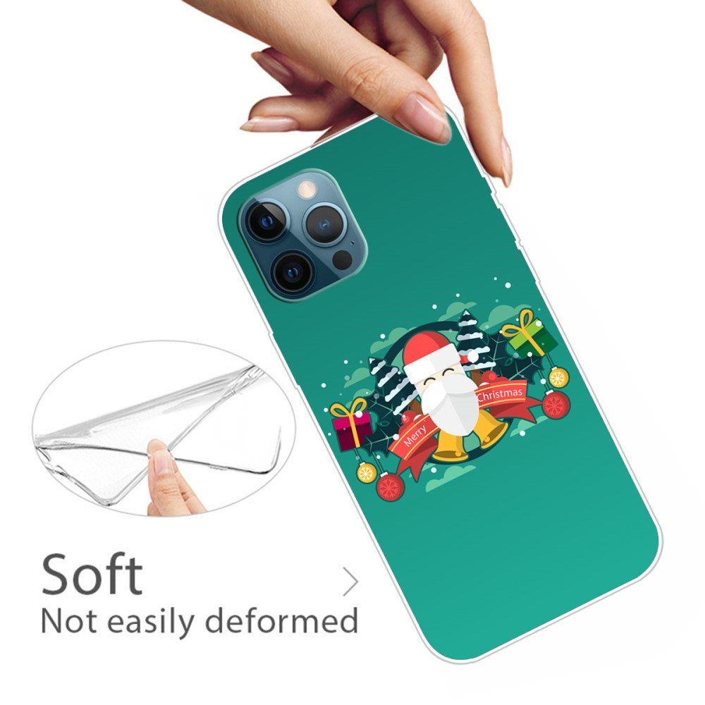 EIDERWOOD iPhone 16 Pro Fleksibelt Plast Julecover - Merry Christmas - Julemanden