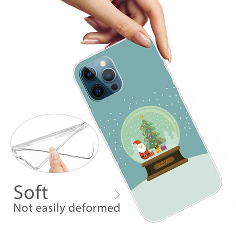 EIDERWOOD iPhone 16 Pro Fleksibelt Plast Julecover - Merry Christmas - Julekugle