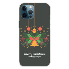 EIDERWOOD iPhone 16 Pro Fleksibelt Plast Julecover - Merry Christmas - Julekrans & Juleklokke