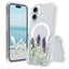 EIDERWOOD iPhone 16 Hybrid Plastik Cover - MagSafe Kompatibel - Lavendel Blomster