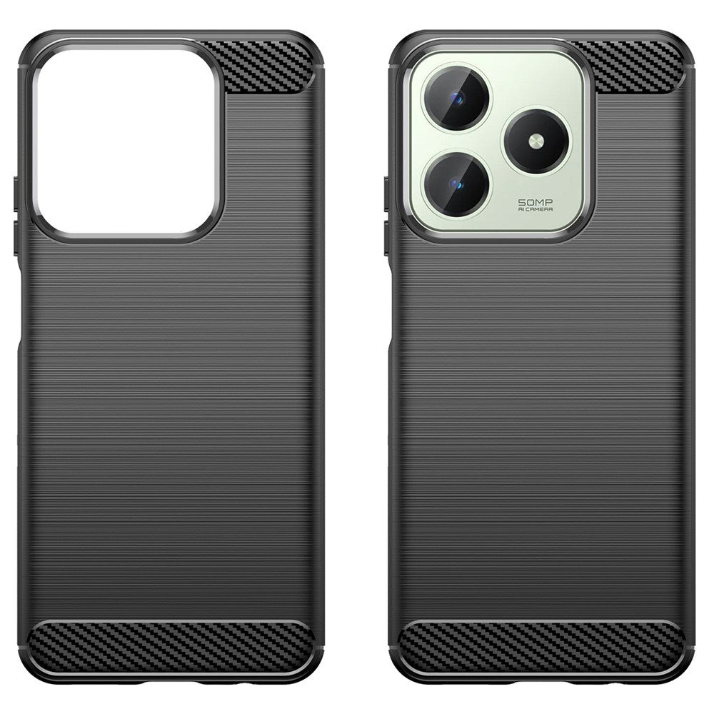 Realme Note 60x (4G) / C63 (4G) / C61 (4G) EIDERWOOD Carbon Fiber Cover - Sort