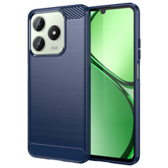 Realme Note 60x (4G) / C63 (4G) / C61 (4G) EIDERWOOD Carbon Fiber Cover - Blå