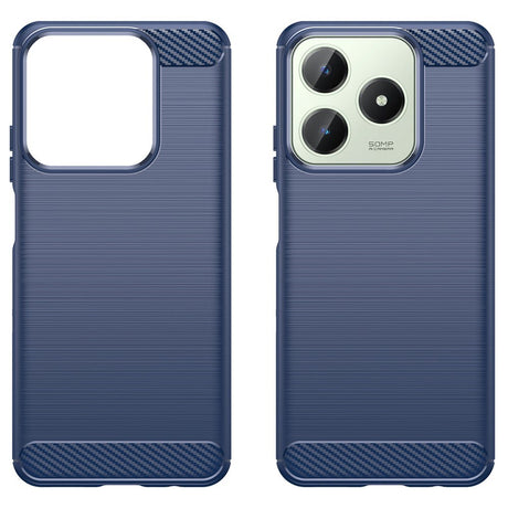 Realme Note 60x (4G) / C63 (4G) / C61 (4G) EIDERWOOD Carbon Fiber Cover - Blå