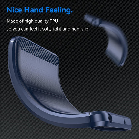Realme Note 60x (4G) / C63 (4G) / C61 (4G) EIDERWOOD Carbon Fiber Cover - Blå