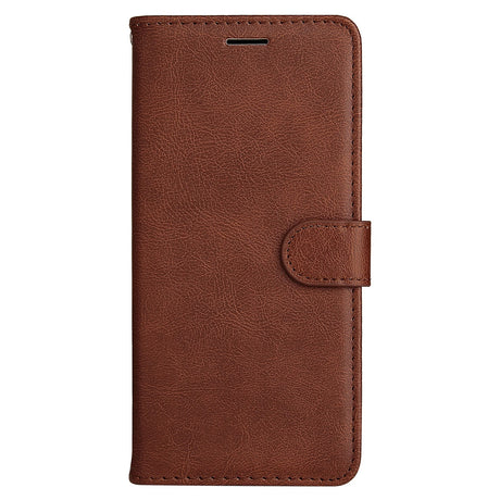 Motorola Moto G55 Wallet Flip Cover i læder m. Pung - Mørkebrun