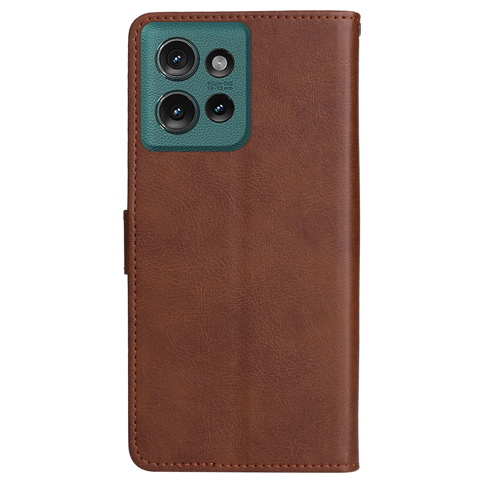 Motorola Moto G55 Wallet Flip Cover i læder m. Pung - Mørkebrun