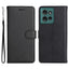 Motorola Edge 50 Wallet Flip Cover i læder m. Pung - Sort