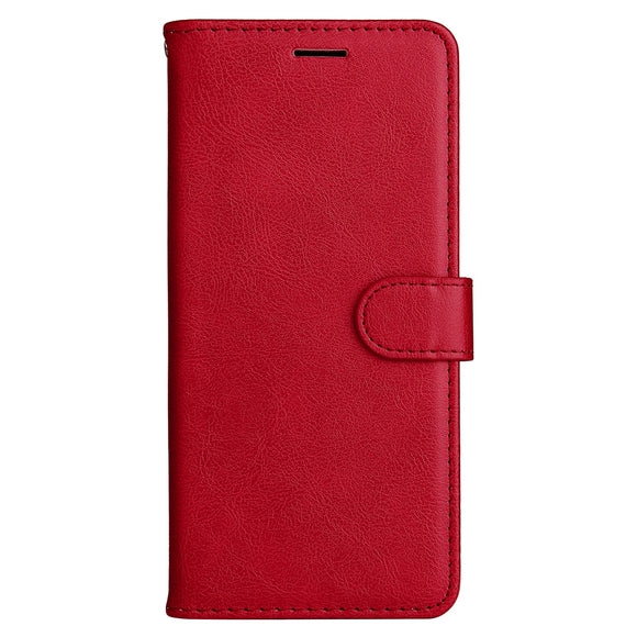 Motorola Edge 50 Wallet Flip Cover i læder m. Pung - Rød
