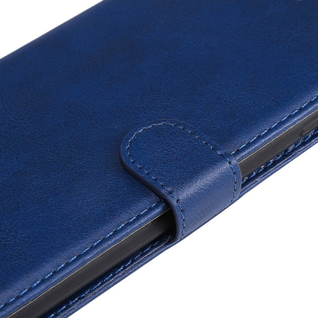 Motorola Edge 50 Wallet Flip Cover i læder m. Pung - Blå