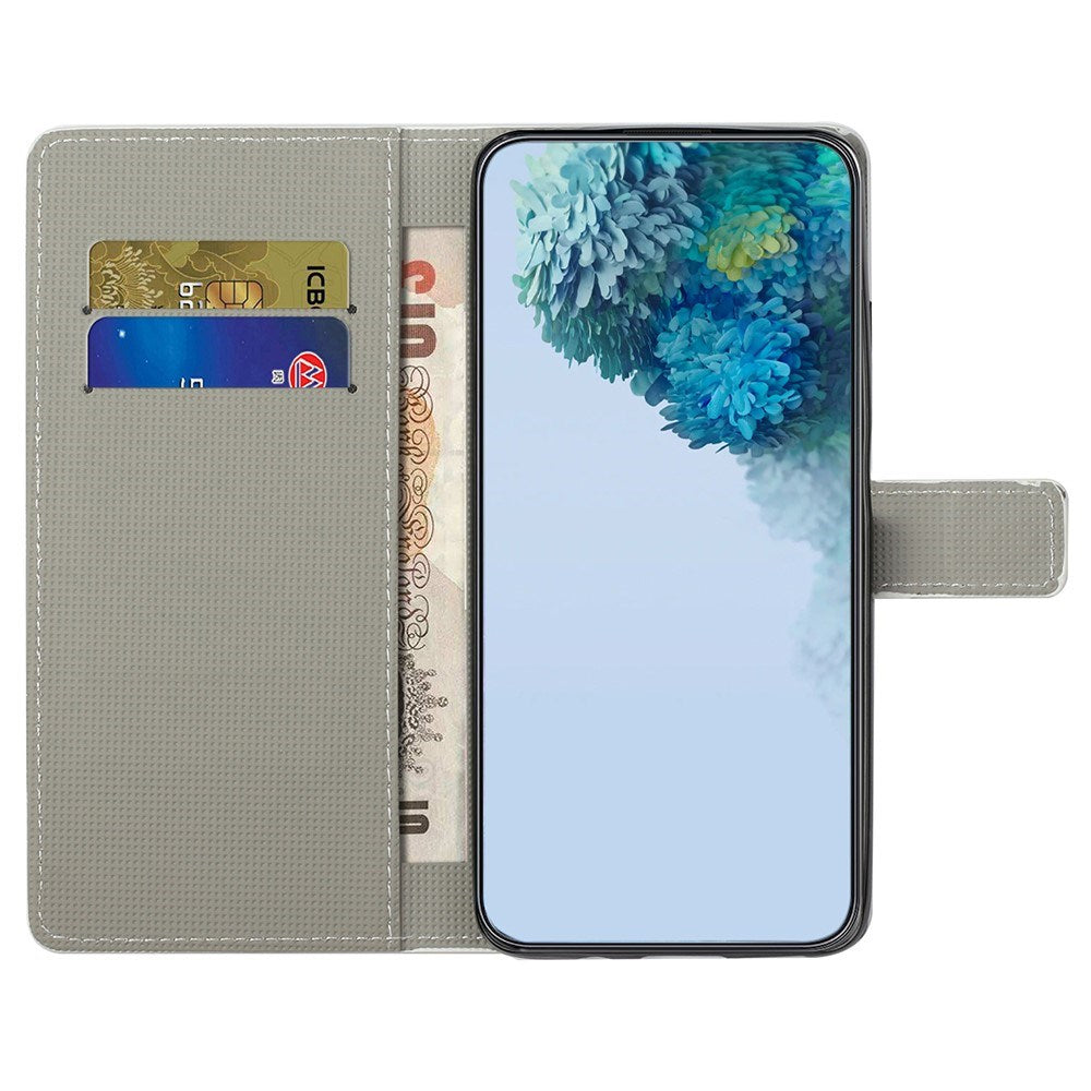 EIDERWOOD Motorola Moto G55 Flip Cover m. Kortholder og Ståfunktion - Sovende Ugle