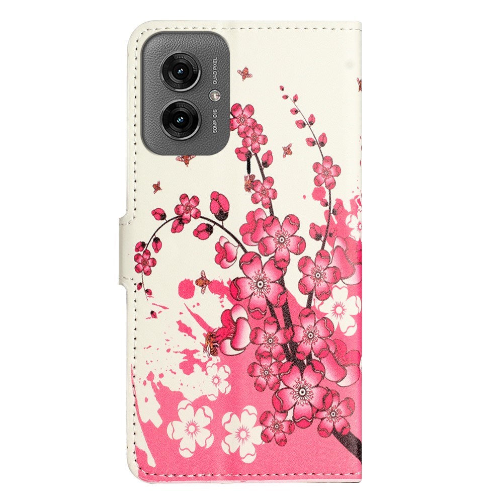 EIDERWOOD Motorola Moto G55 Flip Cover m. Kortholder og Ståfunktion - Blomster