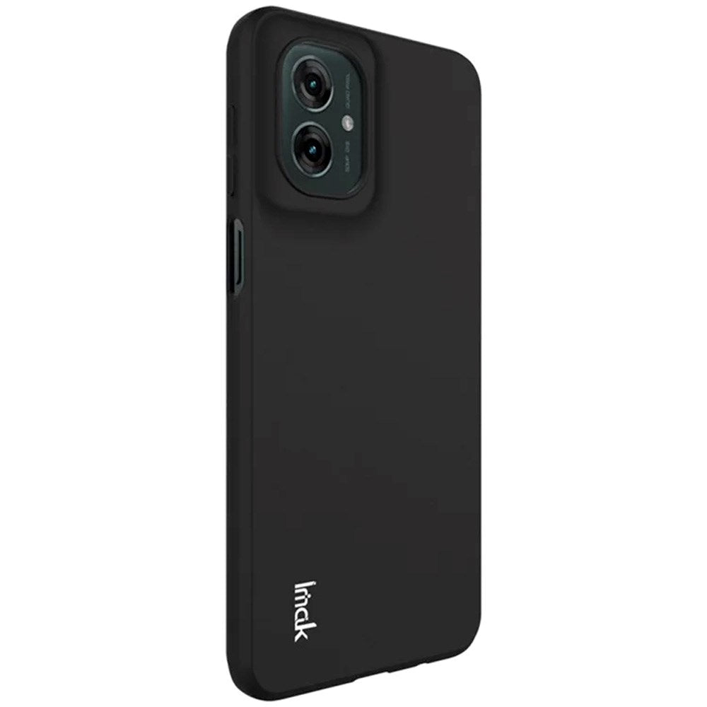 Mat Cover i Blød Plast til Motorola Moto G55 5G- Sort