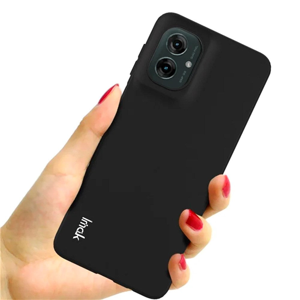 Mat Cover i Blød Plast til Motorola Moto G55 5G- Sort