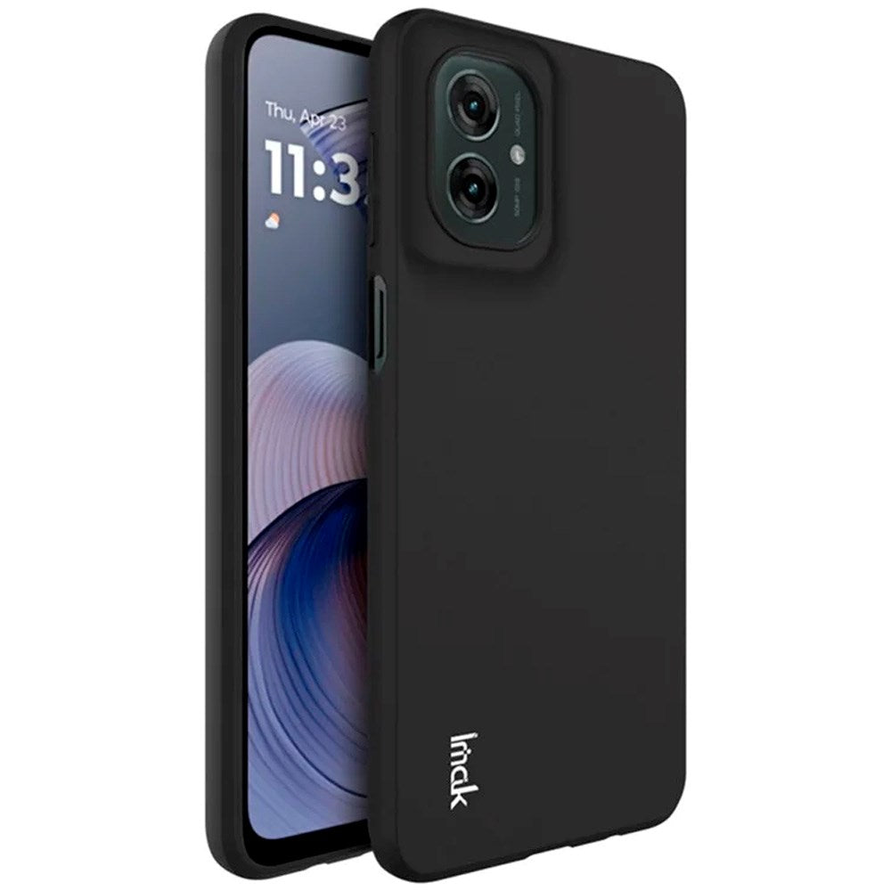 Mat Cover i Blød Plast til Motorola Moto G55 5G- Sort