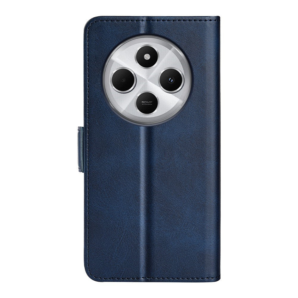 EIDERWOOD Xiaomi Redmi 14C / Poco C75 Kunstlæder Flip Cover m. Kortholder & Ståfunktion - Blå