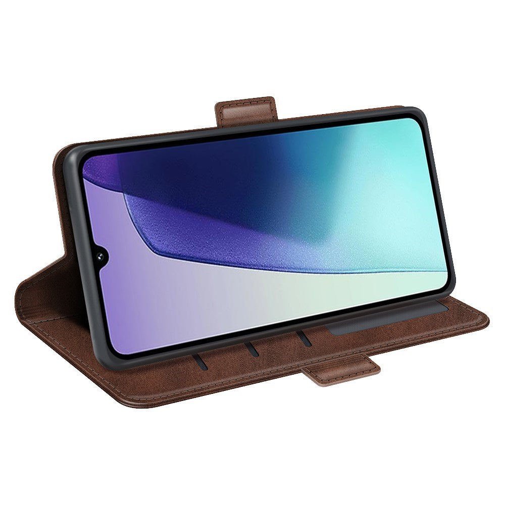 EIDERWOOD Xiaomi Redmi 14C / Poco C75 Kunstlæder Flip Cover m. Kortholder & Ståfunktion - Brun