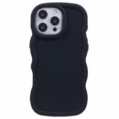 iPhone 16 Pro EIDERWOOD Fleksibelt Plastik Wavy Cover - Sort