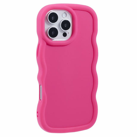 iPhone 16 Pro EIDERWOOD Fleksibelt Plastik Wavy Cover - Pink