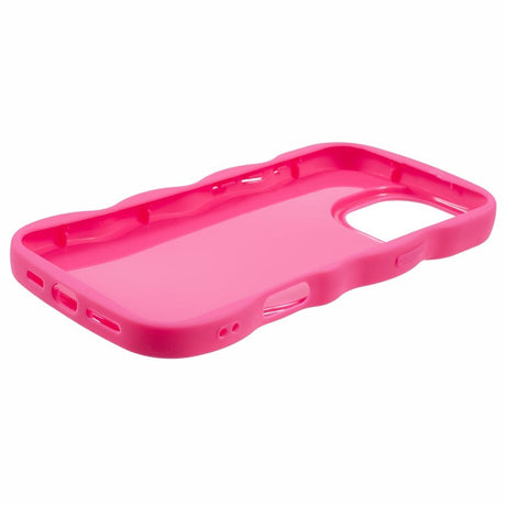 iPhone 16 Pro EIDERWOOD Fleksibelt Plastik Wavy Cover - Pink