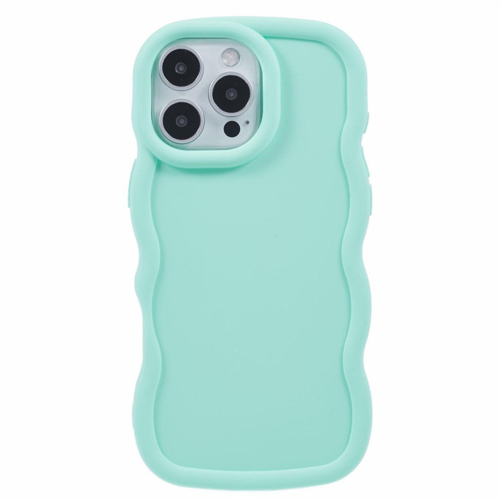 iPhone 16 Pro EIDERWOOD Fleksibelt Plastik Wavy Cover - Blå