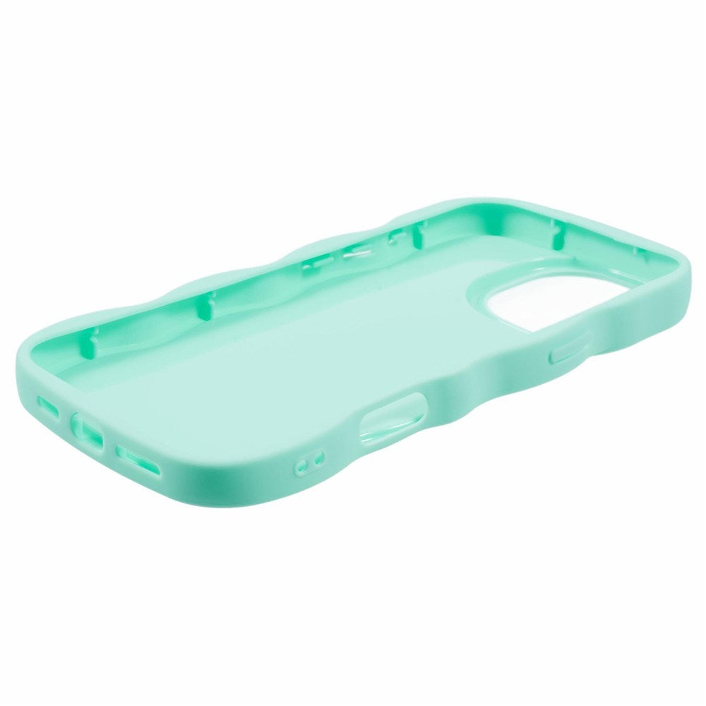 iPhone 16 Pro EIDERWOOD Fleksibelt Plastik Wavy Cover - Blå