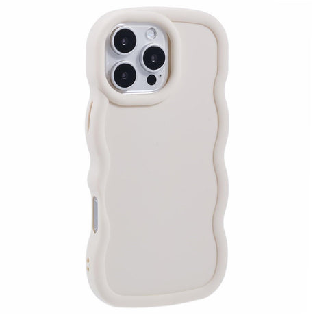iPhone 16 Pro EIDERWOOD Fleksibelt Plastik Wavy Cover - Hvid