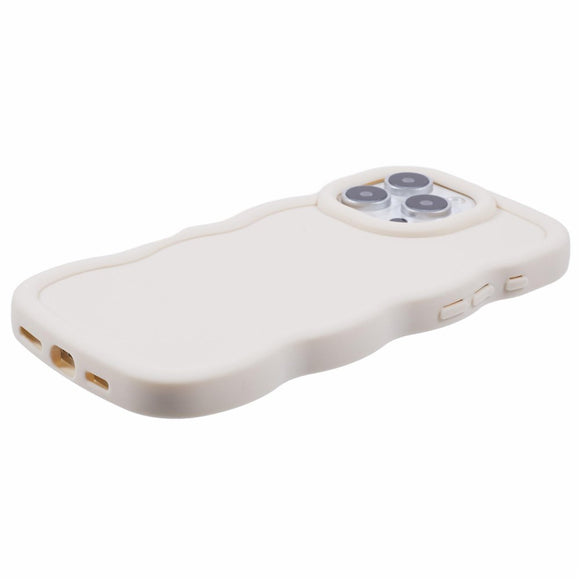 iPhone 16 Pro EIDERWOOD Fleksibelt Plastik Wavy Cover - Hvid