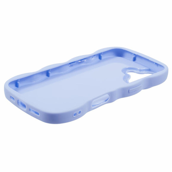 iPhone 16 EIDERWOOD Fleksibelt Plastik Wavy Cover - Lilla