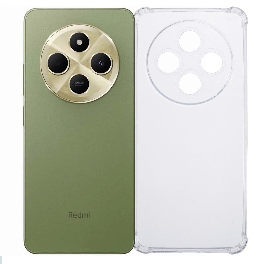 EIDERWOOD Xiaomi Redmi 14C / Poco C75 Plastik Cover m. Stødabsorberende Hjørner - Gennemsigtig