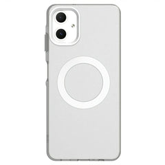 EIDERWOOD Samsung Galaxy A06 Hybrid Plast Cover - MagSafe Kompatibel - Gennemsigtig / Hvid