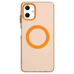 EIDERWOOD Samsung Galaxy A06 Hybrid Plast Cover - MagSafe Kompatibel - Gennemsigtig / Orange