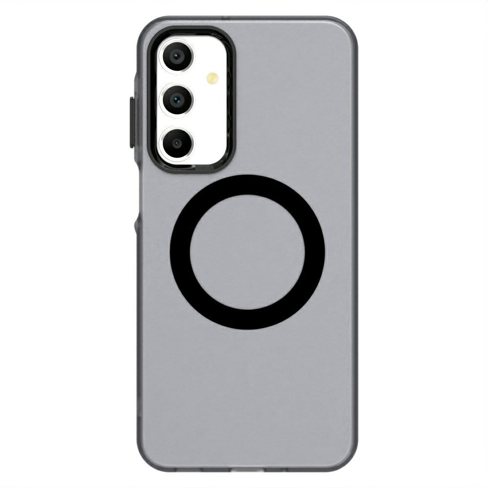 EIDERWOOD Samsung Galaxy A16 (4G/5G) Hybrid Plast Cover - MagSafe Kompatibel - Gennemsigtig / Sort