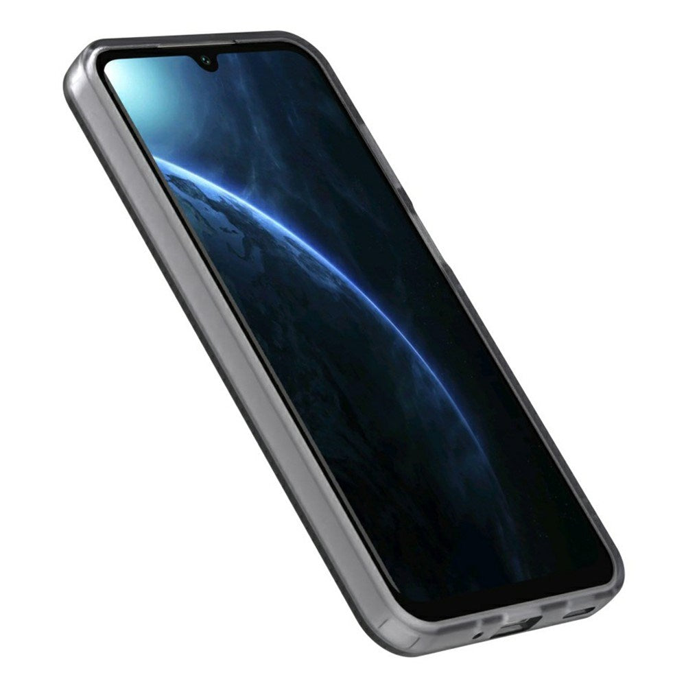 EIDERWOOD Samsung Galaxy A16 (4G/5G) Hybrid Plast Cover - MagSafe Kompatibel - Gennemsigtig / Sort