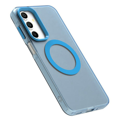 EIDERWOOD Samsung Galaxy A16 (4G/5G) Hybrid Plast Cover - MagSafe Kompatibel - Gennemsigtig / Blå