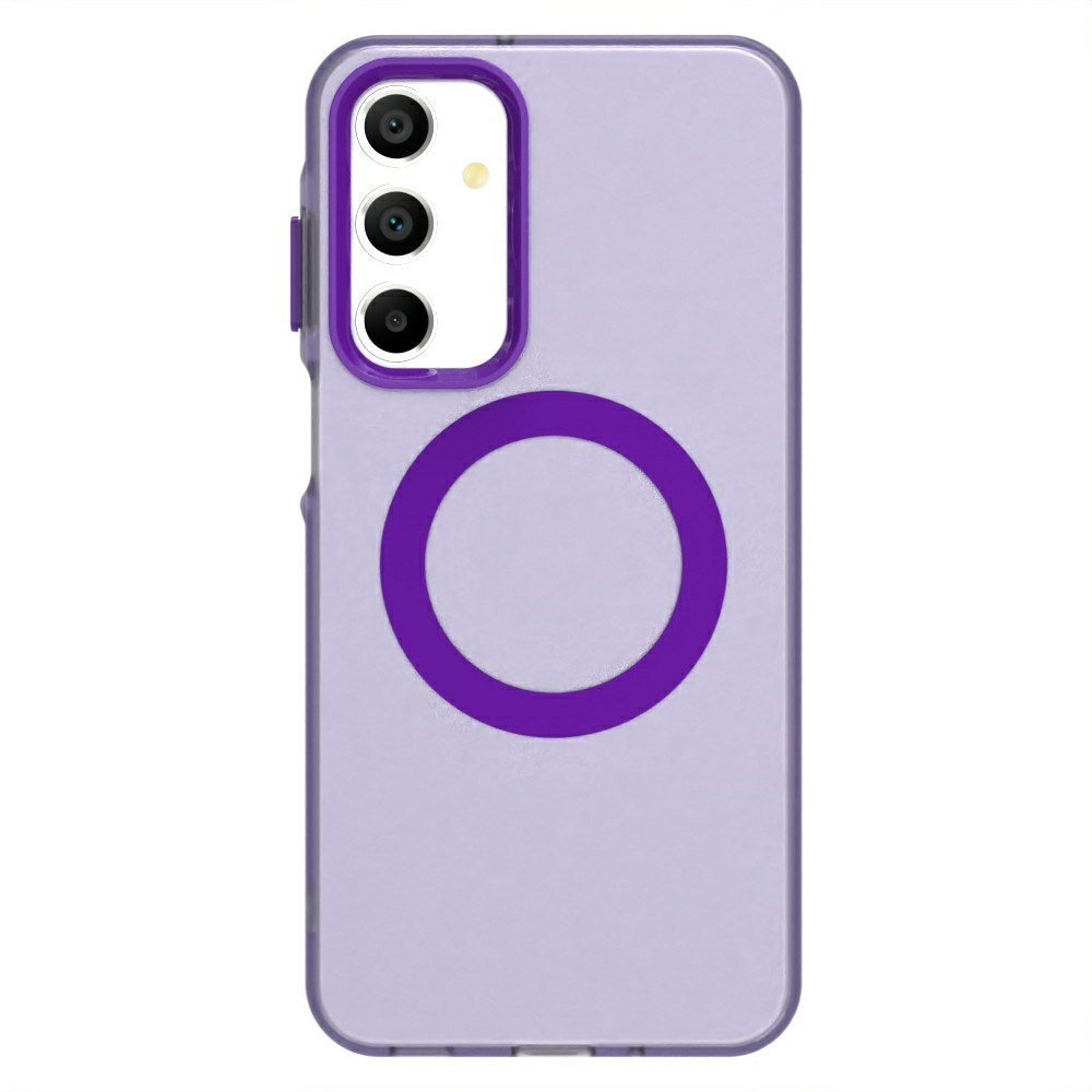 EIDERWOOD Samsung Galaxy A16 (4G/5G) Hybrid Plast Cover - MagSafe Kompatibel - Gennemsigtig / Lilla