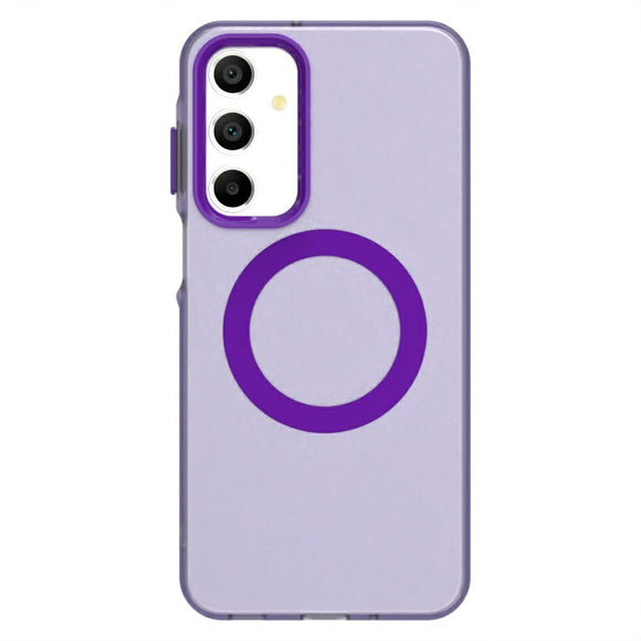 EIDERWOOD Samsung Galaxy A16 (4G/5G) Hybrid Plast Cover - MagSafe Kompatibel - Gennemsigtig / Lilla