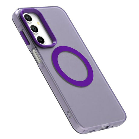EIDERWOOD Samsung Galaxy A16 (4G/5G) Hybrid Plast Cover - MagSafe Kompatibel - Gennemsigtig / Lilla
