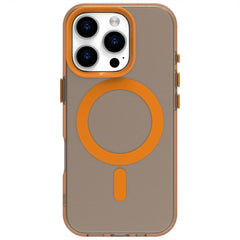 EIDERWOOD iPhone 16 Pro Hybrid Plast Cover - MagSafe Kompatibel - Gennemsigtig / Orange