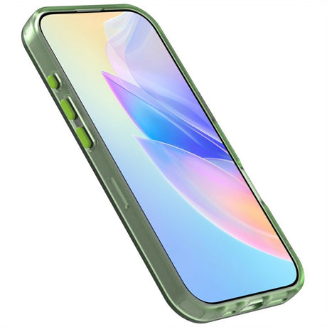 EIDERWOOD iPhone 16 Pro Hybrid Plast Cover - MagSafe Kompatibel - Gennemsigtig / Grøn
