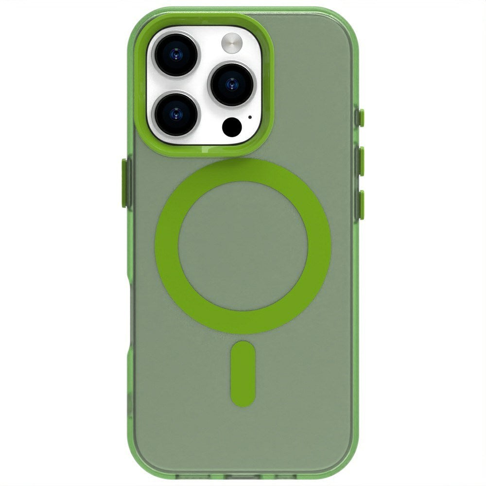 EIDERWOOD iPhone 16 Pro Max Hybrid Plast Cover - MagSafe Kompatibel - Gennemsigtig / Grøn