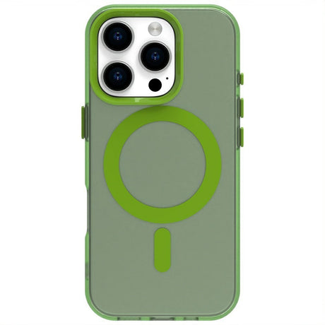 EIDERWOOD iPhone 16 Pro Max Hybrid Plast Cover - MagSafe Kompatibel - Gennemsigtig / Grøn