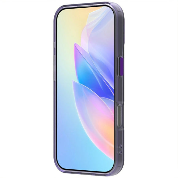 EIDERWOOD iPhone 16 Pro Max Hybrid Plast Cover - MagSafe Kompatibel - Gennemsigtig / Lilla