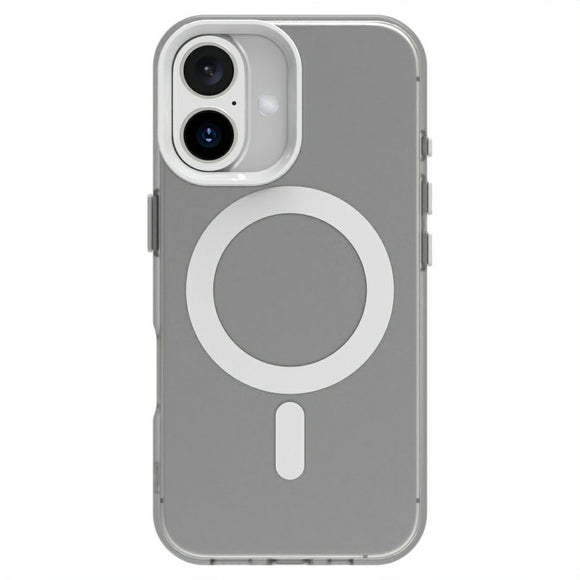 EIDERWOOD iPhone 16 Hybrid Plast Cover - MagSafe Kompatibel - Gennemsigtig / Hvid