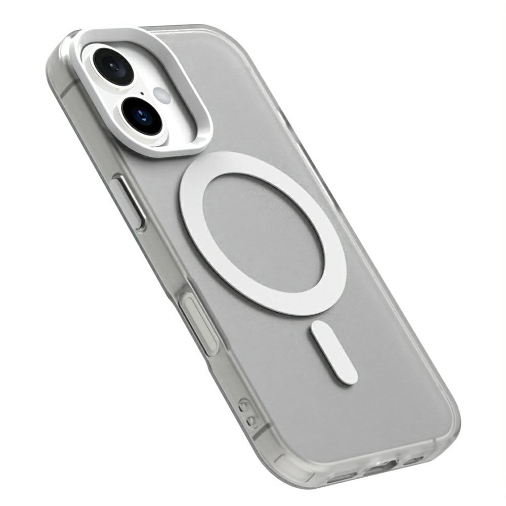 EIDERWOOD iPhone 16 Hybrid Plast Cover - MagSafe Kompatibel - Gennemsigtig / Hvid