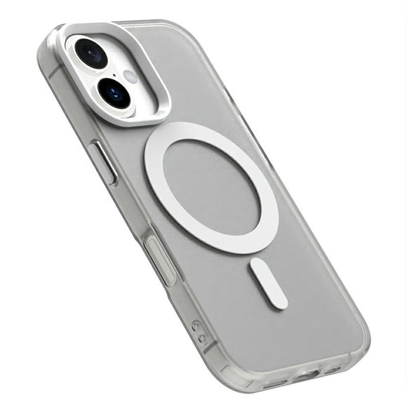 EIDERWOOD iPhone 16 Hybrid Plast Cover - MagSafe Kompatibel - Gennemsigtig / Hvid