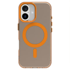 EIDERWOOD iPhone 16 Hybrid Plast Cover - MagSafe Kompatibel - Gennemsigtig / Orange