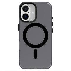 EIDERWOOD iPhone 16 Hybrid Plast Cover - MagSafe Kompatibel - Gennemsigtig / Sort