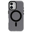 EIDERWOOD iPhone 16 Hybrid Plast Cover - MagSafe Kompatibel - Gennemsigtig / Sort