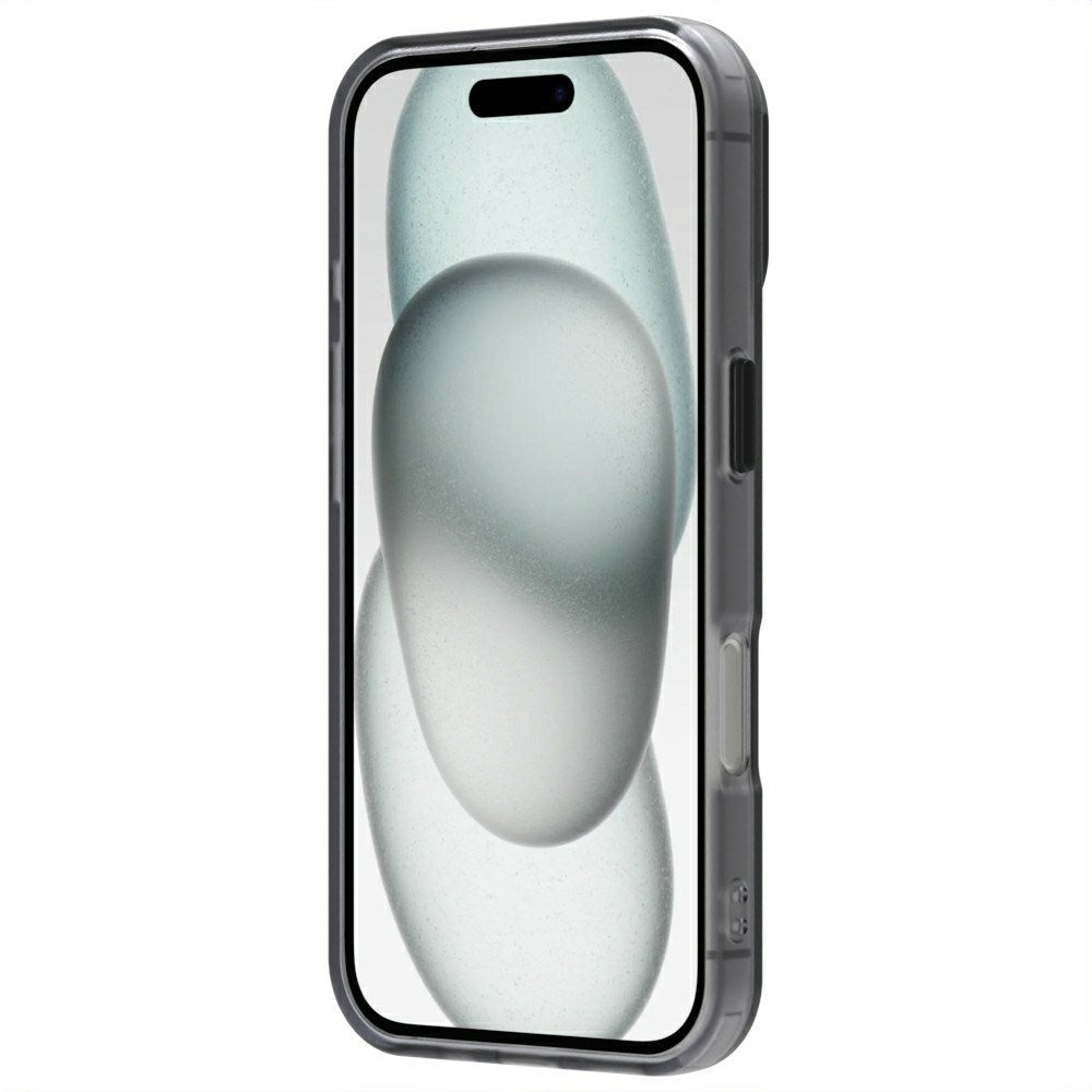 EIDERWOOD iPhone 16 Hybrid Plast Cover - MagSafe Kompatibel - Gennemsigtig / Sort